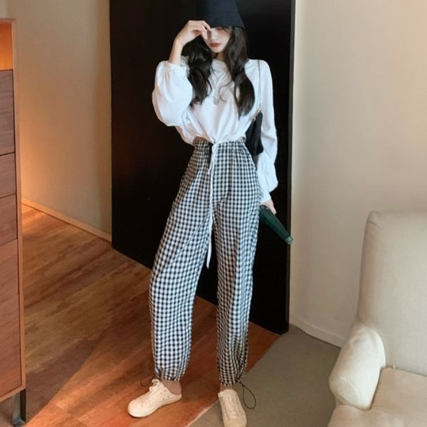 ndbgl sun-proof aging summer new women's cute pants pantst-shirt casual pantsplaid wide leg casual pants lantern sleeve loose set t-shi, Gray
ndbgl sun-proof aging summer new women's cute pants pantst-shirt casual pantsplaid wide leg casual pants lantern sleeve loose set t-shi, Gray