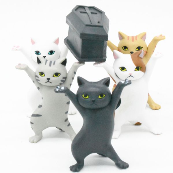 6pcs/lot cute action figure model pen holder animal statue ornaments pvc home decor handmade doll carrying coffin cat toy deskbookshelf
6pcs/lot cute action figure model pen holder animal statue ornaments pvc home decor handmade doll carrying coffin cat toy deskbookshelf