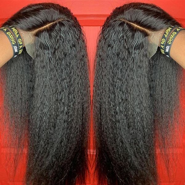kinky straight wig 13x4 lace front human hair wigs for women pre plucked with baby hair brazilian remy italian yaki human wig, Black;brown
kinky straight wig 13x4 lace front human hair wigs for women pre plucked with baby hair brazilian remy italian yaki human wig, Black;brown