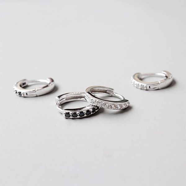 hoop & huggie 925 sterling silver earring simple white black zircon round ear ring bone buckle personality trend boy girl jewelry, Golden;silver
hoop & huggie 925 sterling silver earring simple white black zircon round ear ring bone buckle personality trend boy girl jewelry, Golden;silver