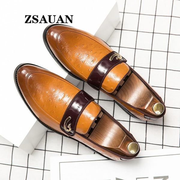 zsauan spring summer men's shoes slip on casual dress shoes yellow pointed toe fashion elegant wedding formal leather, Black
zsauan spring summer men's shoes slip on casual dress shoes yellow pointed toe fashion elegant wedding formal leather, Black