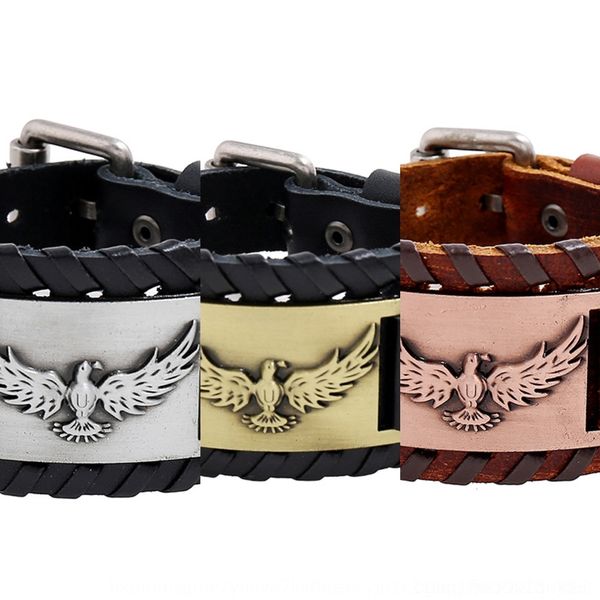 ff0u1 punk 2020 new knitting b cowhide personalized men's leather punk 2020 leather knitting viking viking personalized men's brac, Golden;silver
ff0u1 punk 2020 new knitting b cowhide personalized men's leather punk 2020 leather knitting viking viking personalized men's brac, Golden;silver
