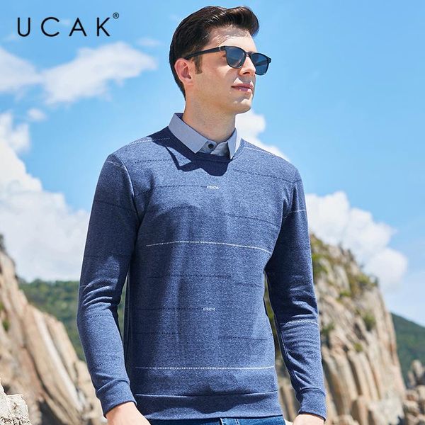 ucak brand twinset men sweaters clothing autumn winter new fashion style streetwear turn-down collar pullover pull homme u1033, White;black
ucak brand twinset men sweaters clothing autumn winter new fashion style streetwear turn-down collar pullover pull homme u1033, White;black