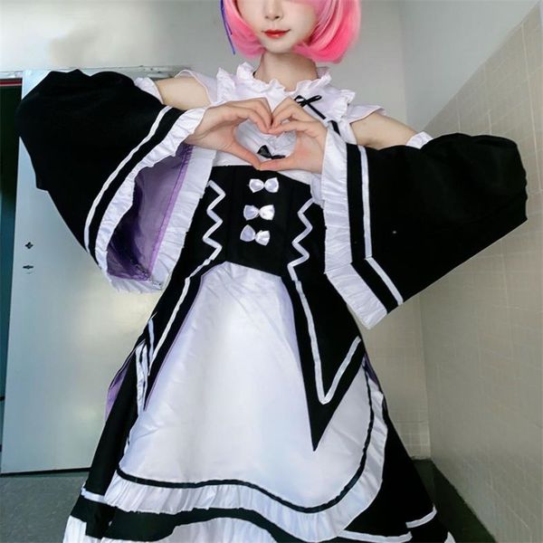 2021 New Female Maid Anime Costumes Life in Another World From Scratch They Cosplay Maid's Attire Dress ZZMH, Black
2021 New Female Maid Anime Costumes Life in Another World From Scratch They Cosplay Maid's Attire Dress ZZMH, Black