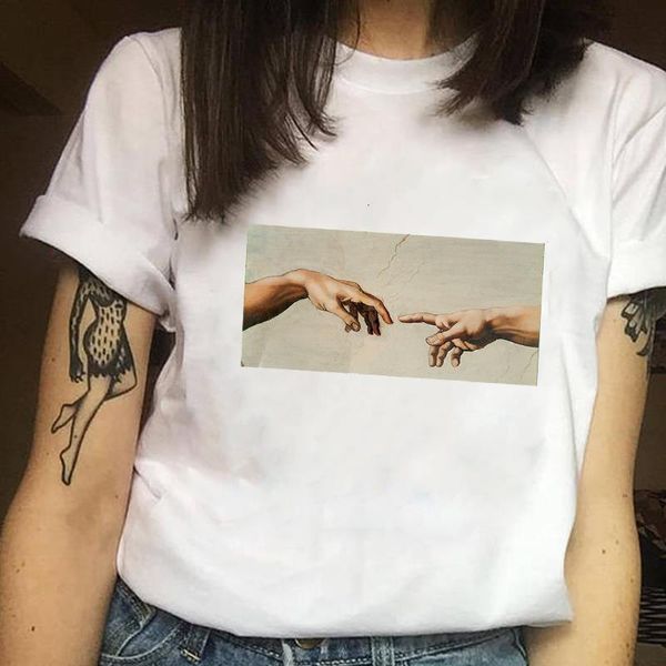 women clothes print ladies painting hand cute art summer printed ladies woman women casual tee shirt t female t-shirt, White
women clothes print ladies painting hand cute art summer printed ladies woman women casual tee shirt t female t-shirt, White