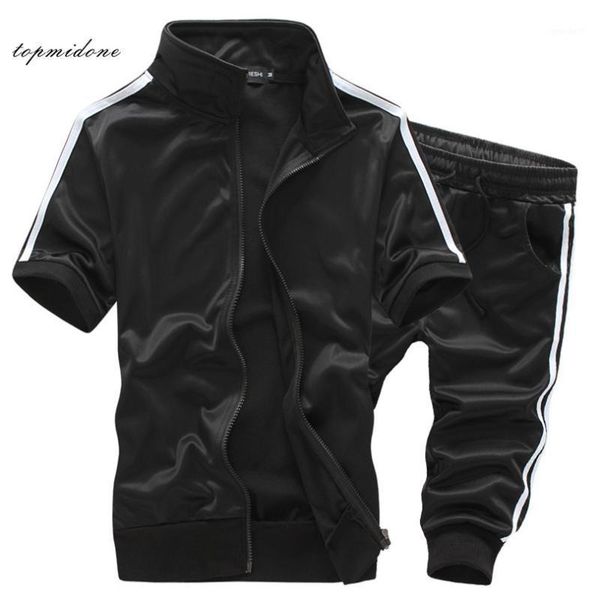 men's tracksuits 2021 men tracksuit short sleeve sportswear exercise t-shirt suit stripes jogger shorts pants set sudaderas hombre1, Gray
men's tracksuits 2021 men tracksuit short sleeve sportswear exercise t-shirt suit stripes jogger shorts pants set sudaderas hombre1, Gray