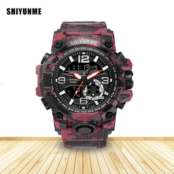 camouflage outdoor military quartz electronic double display men's multi-functional sports waterproof watch, Silver
camouflage outdoor military quartz electronic double display men's multi-functional sports waterproof watch, Silver