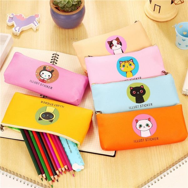 1 PC Kawaii Leather Cat School Pencil Bags Cases Cute Colorful Cartoon PU Pen Box Pouch Office School Stationary Supplies 04877
1 PC Kawaii Leather Cat School Pencil Bags Cases Cute Colorful Cartoon PU Pen Box Pouch Office School Stationary Supplies 04877