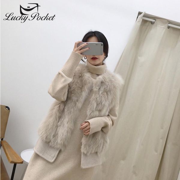 women's fur & faux women winter thick warm fashion slim solid color vest female loose casual comfortable outerwear ladies elegant coats, Black
women's fur & faux women winter thick warm fashion slim solid color vest female loose casual comfortable outerwear ladies elegant coats, Black