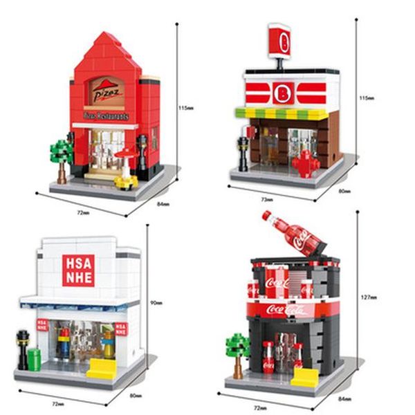 new store model hsanhe city street series 4 models building blocks cola pizza shop mini street gift toys assembled bricks yxlttg
new store model hsanhe city street series 4 models building blocks cola pizza shop mini street gift toys assembled bricks yxlttg