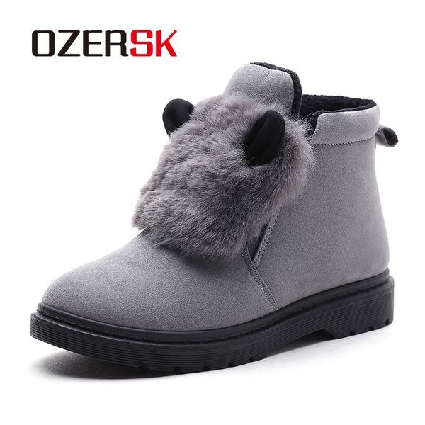 ozersk brand new arrivals woman boots fashion pu leather snow boots working fashion casual woman shoes keep warm winter shoes, Black
ozersk brand new arrivals woman boots fashion pu leather snow boots working fashion casual woman shoes keep warm winter shoes, Black