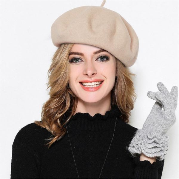 berets lawliet pure wool beret hat autumn winter women cap adjustable flat france casual feminina, Blue;gray
berets lawliet pure wool beret hat autumn winter women cap adjustable flat france casual feminina, Blue;gray