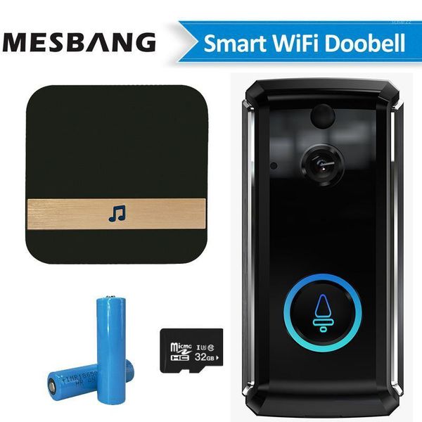 new wifi video doorbell wireless battery video door phone intercom smart door bell camera with tf card chime
new wifi video doorbell wireless battery video door phone intercom smart door bell camera with tf card chime