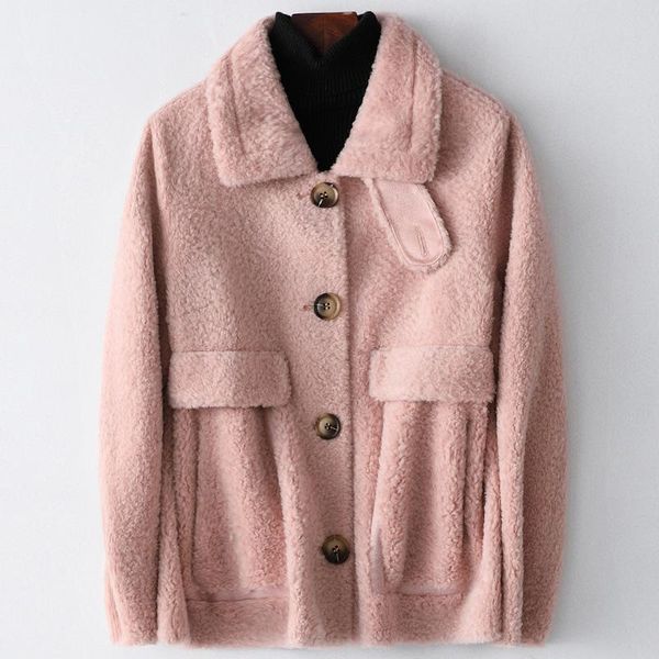 solid color sheep shear fleece coats female women real wool fur short overcoat new fashion pocket outwear for autumn winter, Black
solid color sheep shear fleece coats female women real wool fur short overcoat new fashion pocket outwear for autumn winter, Black