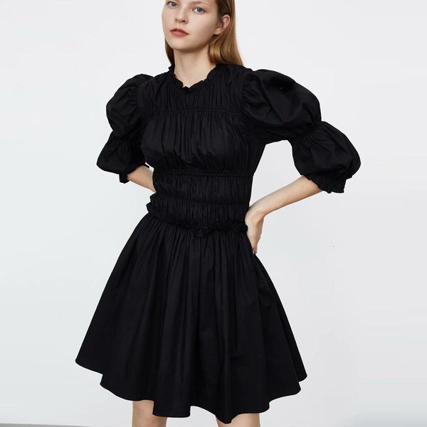 2021 new summer women pleated fashion o-neck half sleeve high waist woman elegant a-line solid es 4imy, Black;gray
2021 new summer women pleated fashion o-neck half sleeve high waist woman elegant a-line solid es 4imy, Black;gray