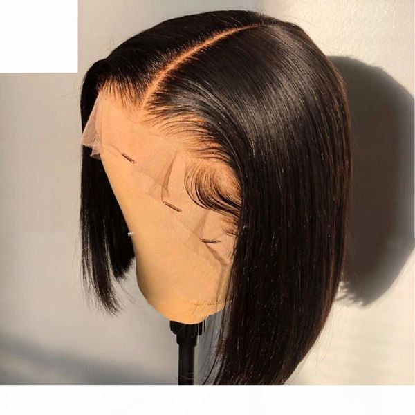 130% short bob wig 13x4 lace front human hair wigs for women natural plucked brazilian remy, Black;brown
130% short bob wig 13x4 lace front human hair wigs for women natural plucked brazilian remy, Black;brown