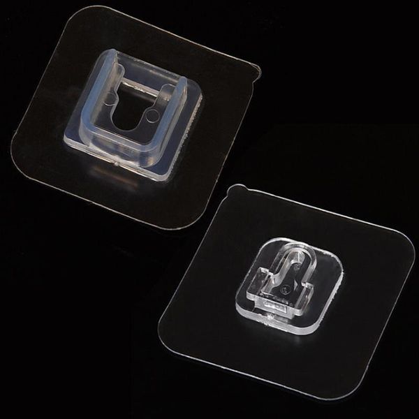 2/5/10 pairs of transparent double-sided holder wall-mounted sticky hook perforated plug socket to organize storage
2/5/10 pairs of transparent double-sided holder wall-mounted sticky hook perforated plug socket to organize storage