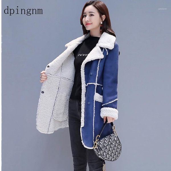 casual thick cotton women's winter faux lambs wool coat 2019 fashion flannel woman warm wool blends long coats1, Black
casual thick cotton women's winter faux lambs wool coat 2019 fashion flannel woman warm wool blends long coats1, Black