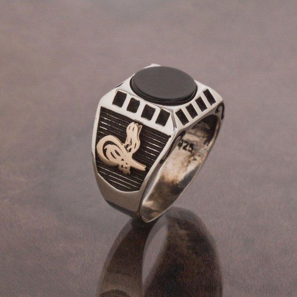 cluster rings 925 sterling tugra patterned black onyx stone silver ring fashion turkish quality handmade jawelery, Golden;silver
cluster rings 925 sterling tugra patterned black onyx stone silver ring fashion turkish quality handmade jawelery, Golden;silver