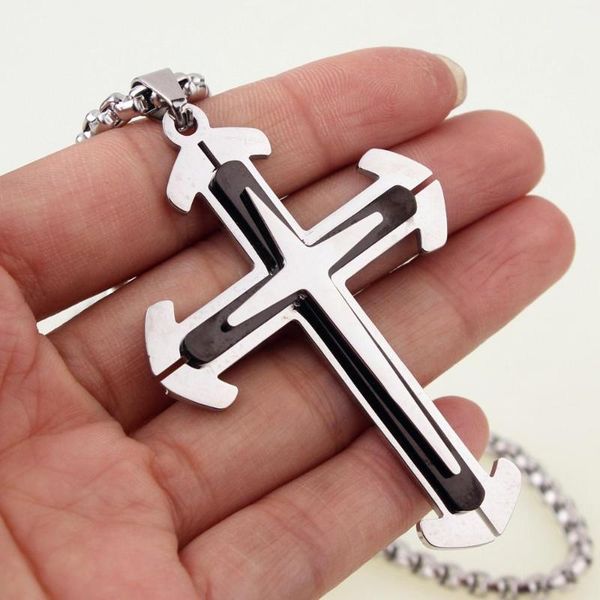 men chain christian jewelry gifts vintage cross crucifix jesus piece pendant & necklace stainless steel, Silver
men chain christian jewelry gifts vintage cross crucifix jesus piece pendant & necklace stainless steel, Silver