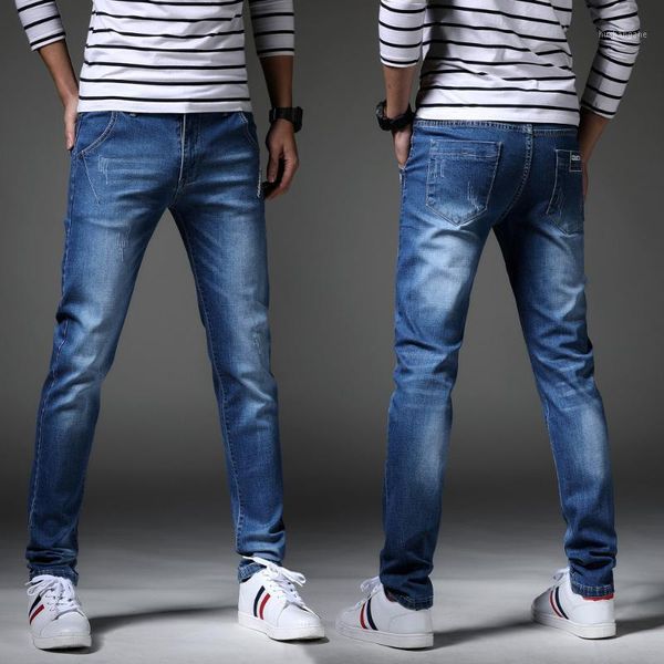 jeans men 2019 spring new trend men's hip hop stretch ripped skinny slim fit long straight pants plus size1, Blue
jeans men 2019 spring new trend men's hip hop stretch ripped skinny slim fit long straight pants plus size1, Blue