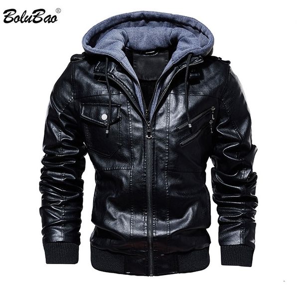 bolubao fashion brand men pu leather jackets winter new men's comfortable leather jacket male casual hooded leather jacket coat 201120, Black
bolubao fashion brand men pu leather jackets winter new men's comfortable leather jacket male casual hooded leather jacket coat 201120, Black