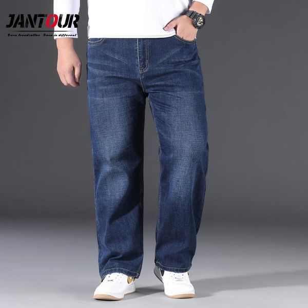 2021 new baggy jeans classic men's blue jeans advanced stretch loose straight denim trousers male wide leg pants plus size 42 44
2021 new baggy jeans classic men's blue jeans advanced stretch loose straight denim trousers male wide leg pants plus size 42 44