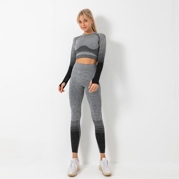 yoga sets women gym clothes sportwear woman fitness sets 2 piece long sleeve seamless high waist leggings set 3 pcs sports suit c0122, Gray
yoga sets women gym clothes sportwear woman fitness sets 2 piece long sleeve seamless high waist leggings set 3 pcs sports suit c0122, Gray