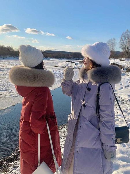 2020 goose women winter jackets new fox big hair collar down women's middle long thickened warm net red parka coats for, Black
2020 goose women winter jackets new fox big hair collar down women's middle long thickened warm net red parka coats for, Black