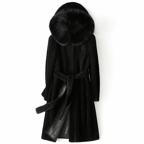 2020 winter new long slim-fit. concealed buckle, belt coat, hooded fur collar wool and fur ladies jacket size: m-3xl1, Black
2020 winter new long slim-fit. concealed buckle, belt coat, hooded fur collar wool and fur ladies jacket size: m-3xl1, Black
