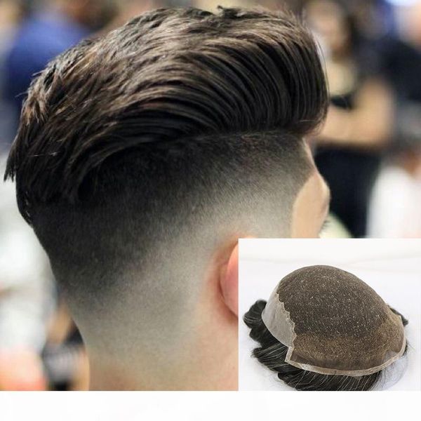 q6 base peruk french lace with skin back men toupee vario color remy human hair mens hair replacemen system hairpieces, Black
q6 base peruk french lace with skin back men toupee vario color remy human hair mens hair replacemen system hairpieces, Black