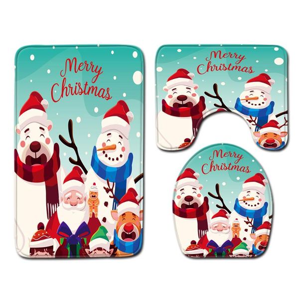 bath mats 3pcs/set christmas decor flannel bathroom pad floor mat carpet absorbent pedestal rug lid toilet cover
bath mats 3pcs/set christmas decor flannel bathroom pad floor mat carpet absorbent pedestal rug lid toilet cover