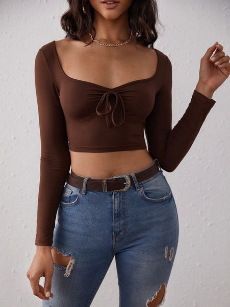 sweetheart neck tie front tee r3ce#, White
sweetheart neck tie front tee r3ce#, White