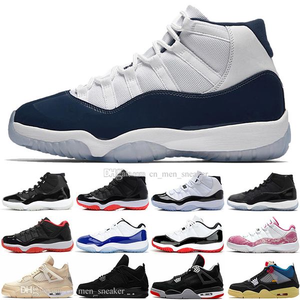 new 11 11s 25th anniversary bred 4 4s union noir black cat white cements basketball shoes concord 45 space jam men sports sneakers, White;red
new 11 11s 25th anniversary bred 4 4s union noir black cat white cements basketball shoes concord 45 space jam men sports sneakers, White;red