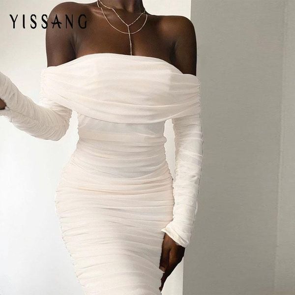 yissang autumn double layer mesh dress for women pleated long sleeve bandage midi dresses ruched elegant party club dress, Black;gray
yissang autumn double layer mesh dress for women pleated long sleeve bandage midi dresses ruched elegant party club dress, Black;gray