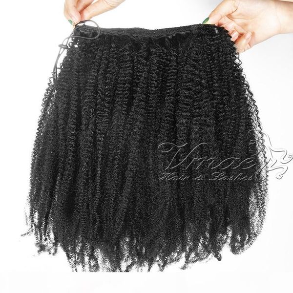brazilian afro kinky curly natural 100g 120g weave clips in elastic band ties drawstring ponytail virgin human hair extension, Black
brazilian afro kinky curly natural 100g 120g weave clips in elastic band ties drawstring ponytail virgin human hair extension, Black