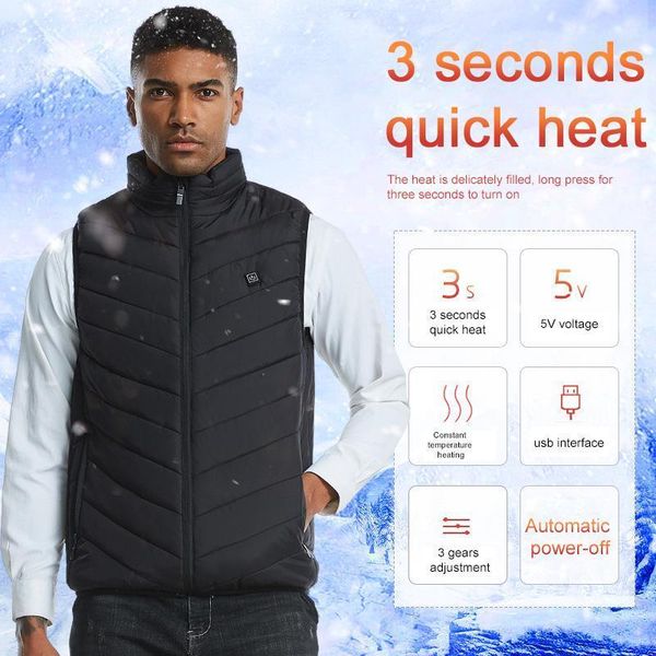 outdoor t-shirts 2 areas heated vest jacket usb winter electric thermal warm heating clothes fishing hunting waistcoat hiking vest1, Gray;blue
outdoor t-shirts 2 areas heated vest jacket usb winter electric thermal warm heating clothes fishing hunting waistcoat hiking vest1, Gray;blue