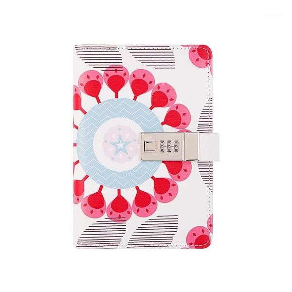 a6 creative handbook this loose-leaf note book with lock password planner portable diary book portable notebook1, Purple;pink
a6 creative handbook this loose-leaf note book with lock password planner portable diary book portable notebook1, Purple;pink