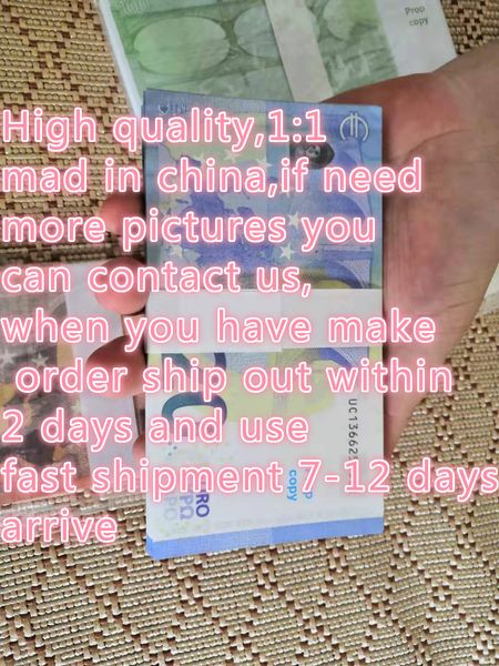 new 100pcs good prop euro money fake 10,20 50 100 euro,dollar,fake money counting kids money for movie ,film video
new 100pcs good prop euro money fake 10,20 50 100 euro,dollar,fake money counting kids money for movie ,film video