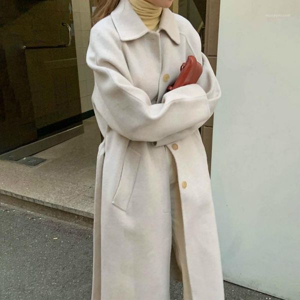 japan style women autumn winter white long wool coat jacket belt woolen overcoat button up warm cardigan outerwear slim fit1, Black
japan style women autumn winter white long wool coat jacket belt woolen overcoat button up warm cardigan outerwear slim fit1, Black