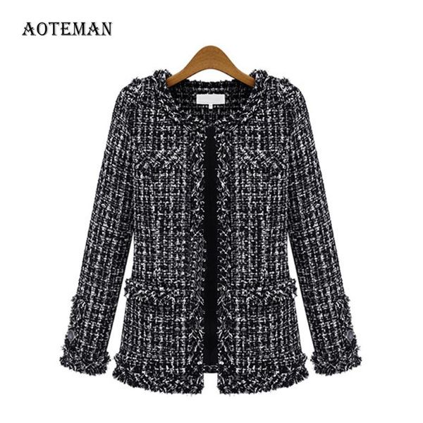 autumn winter coat women 2021 elegant slim long sleeve plaid coat female vintage formal plus size tassel tweed coats black ll270
autumn winter coat women 2021 elegant slim long sleeve plaid coat female vintage formal plus size tassel tweed coats black ll270