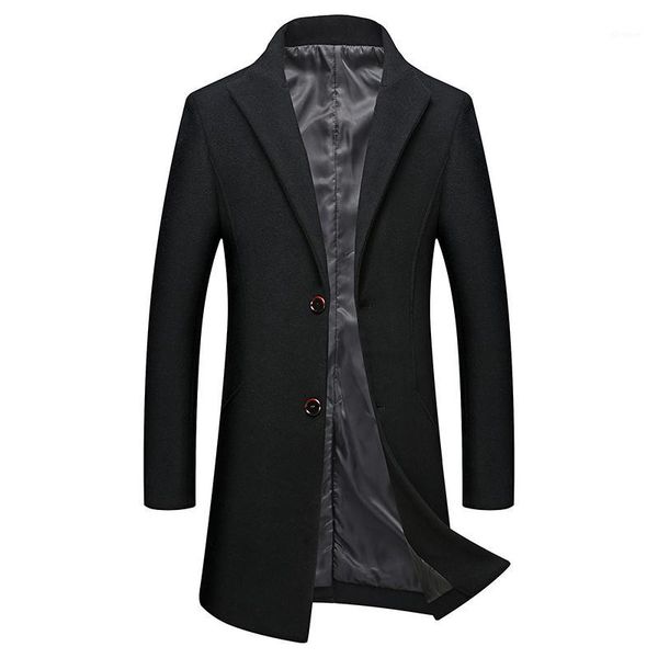 2018 new men's long jackets & coats single breasted casual mens wool blend jackets winter for male wool overcoat1, Black
2018 new men's long jackets & coats single breasted casual mens wool blend jackets winter for male wool overcoat1, Black