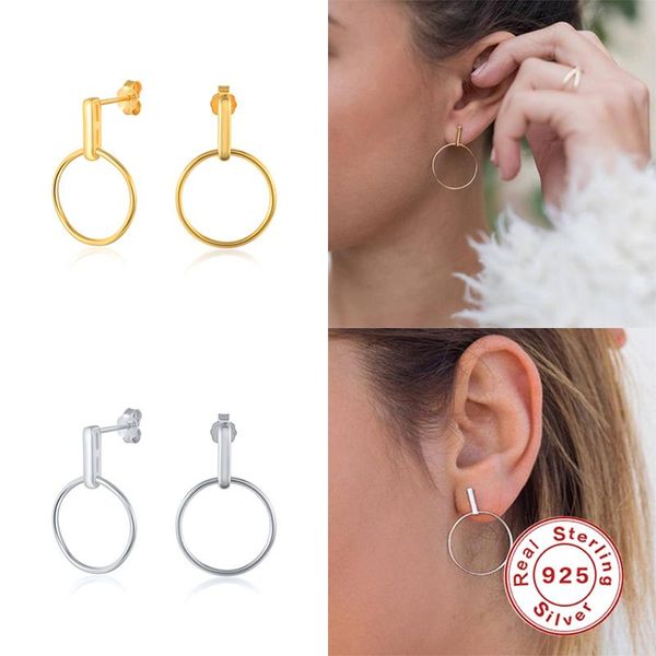 stud romad minimalist 925 sterling silver earrings for women round circle huggie korean piercing pendientes aretes w5, Golden;silver
stud romad minimalist 925 sterling silver earrings for women round circle huggie korean piercing pendientes aretes w5, Golden;silver