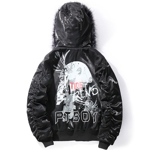 winter thick fashion black bomber jackets men casual streetwear cotton padded baseball overcoat urban outwear, Black;brown
winter thick fashion black bomber jackets men casual streetwear cotton padded baseball overcoat urban outwear, Black;brown