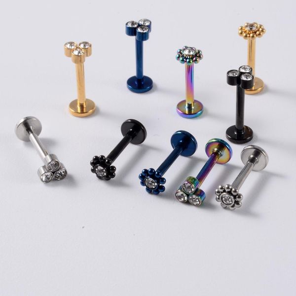 10pcs surgical steel cz gem ear tragus helix cartilage triangle ear lobe stud zircon flower labret lip ring earrings piercing q jlloho, Silver
10pcs surgical steel cz gem ear tragus helix cartilage triangle ear lobe stud zircon flower labret lip ring earrings piercing q jlloho, Silver