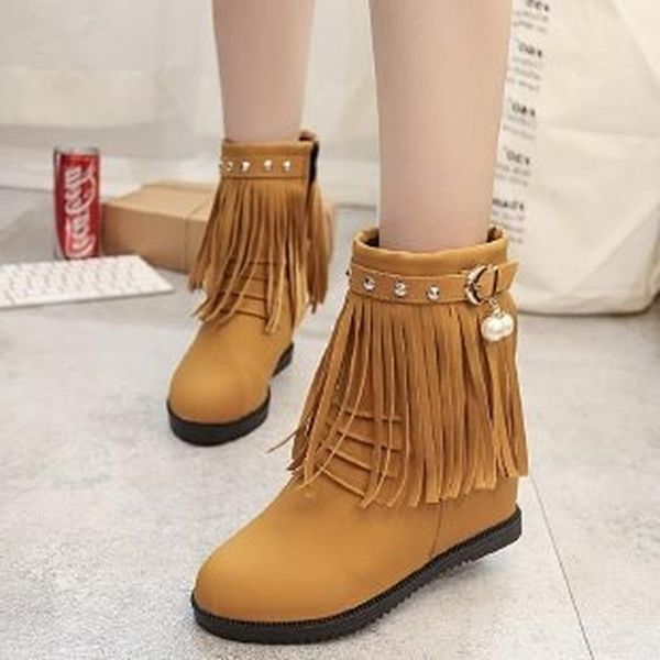 short fringed boots women's flat women's shoes 2020 autumn and winter high-heeled martin boots and naked, Black
short fringed boots women's flat women's shoes 2020 autumn and winter high-heeled martin boots and naked, Black