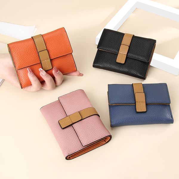 women long organizer wallet solid color hasp mini wallets womens bags wholesale credit card genuine leather black/red/pink v12, Red;black 
women long organizer wallet solid color hasp mini wallets womens bags wholesale credit card genuine leather black/red/pink v12, Red;black