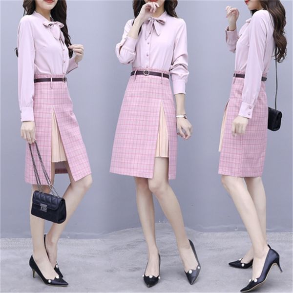 in fashionable notch ensembles women's plaid two sets of outfits with petr peter pan collar and skirt all female dvqj, White
in fashionable notch ensembles women's plaid two sets of outfits with petr peter pan collar and skirt all female dvqj, White
