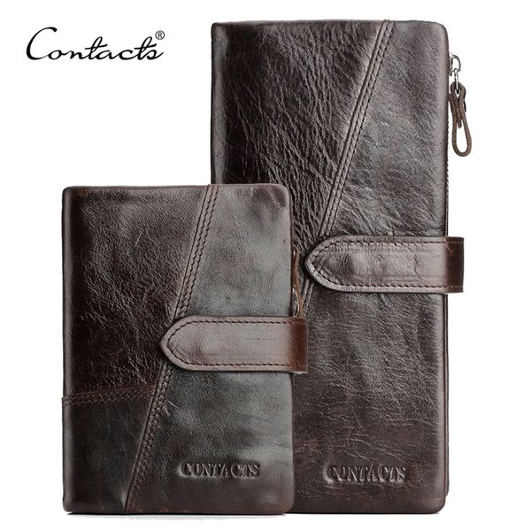 contact's genuine crazy horse cowhide leather men wallets fashion purse with card holder vintage long wallet clutch wrist bag 220312, Red;black
contact's genuine crazy horse cowhide leather men wallets fashion purse with card holder vintage long wallet clutch wrist bag 220312, Red;black