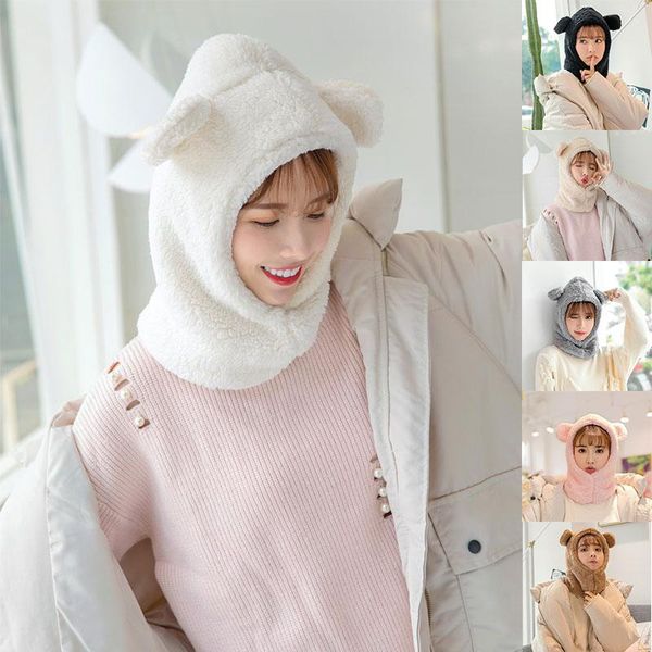 beanie/skull caps ins hat headscarf winter cute selling bear ears warm windproof neck scarf cap women plus cashmere head cover bonnet, Blue;gray
beanie/skull caps ins hat headscarf winter cute selling bear ears warm windproof neck scarf cap women plus cashmere head cover bonnet, Blue;gray